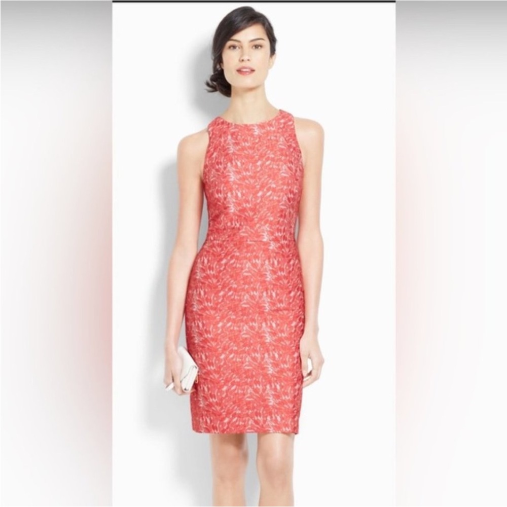 Ann Taylor Coral Sleeveless Mini Dress